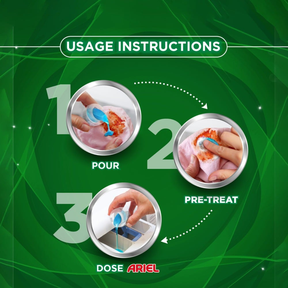 Ariel Front Load Liquid Detergent : 2 l + 500 ml