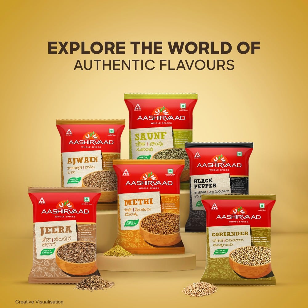 Aashirvaad Pure Whole Mustard Seeds : 200 g