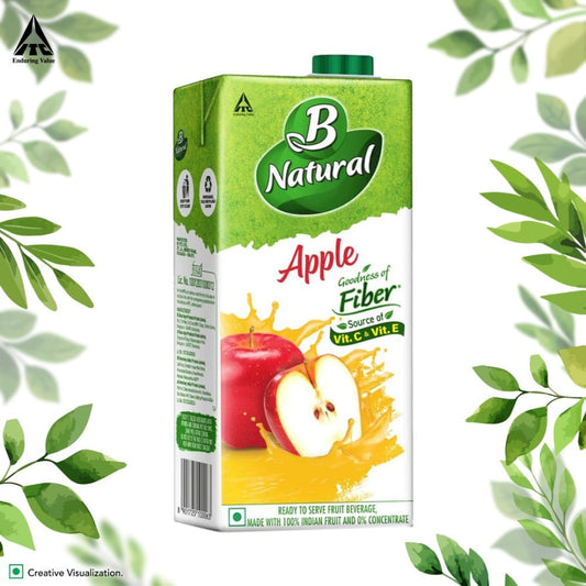 B Natural Apple Juice : 1 ltr