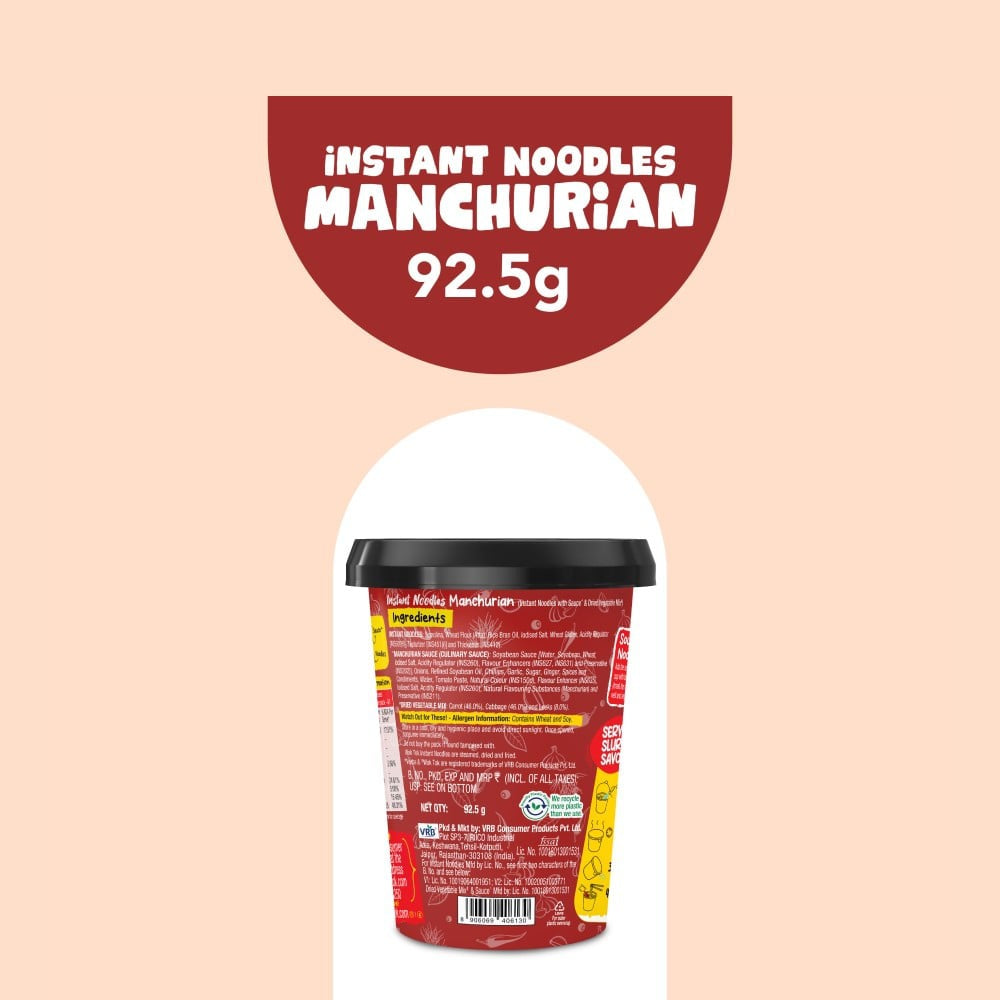 Wok Tok by Veeba Manchurian Instant Cup Noodles : 92.5 g