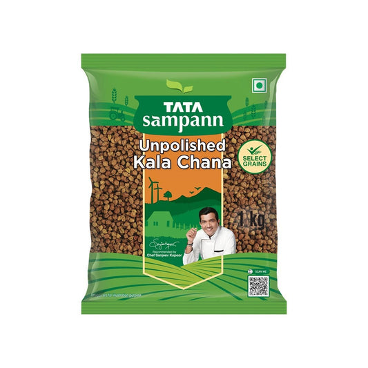 Tata Sampann Unpolished Kala Chana (Black, Brown) : 1 kg