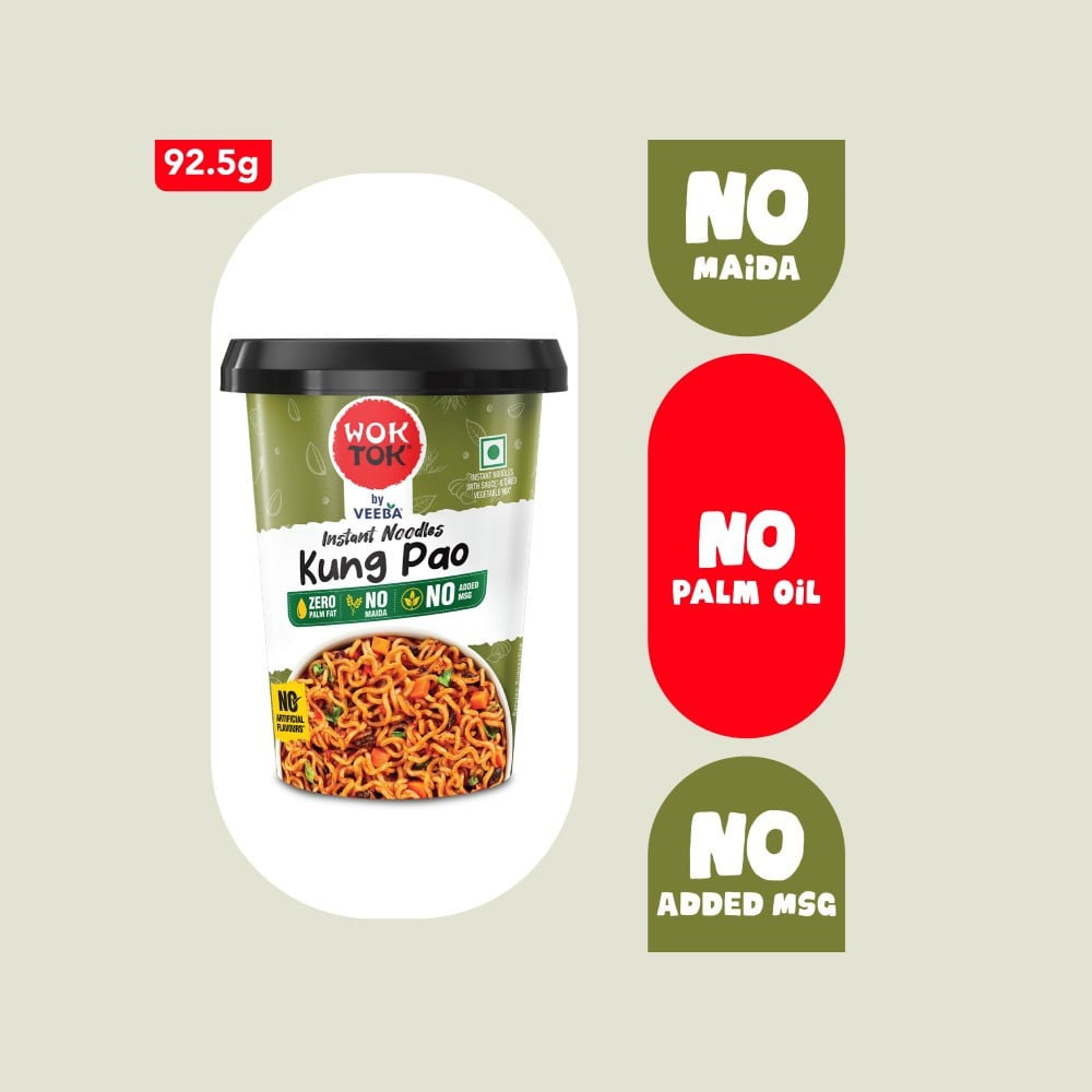 Wok Tok by Veeba Kung Pao Instant Cup Noodles : 92.5 g