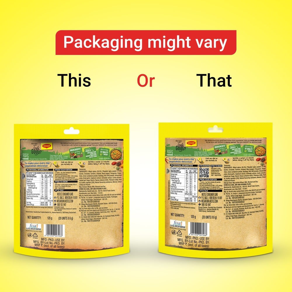 Maggi Masala-ae-Magic Sabzi Masala Mega Pack (20 Sachets) : 120 g