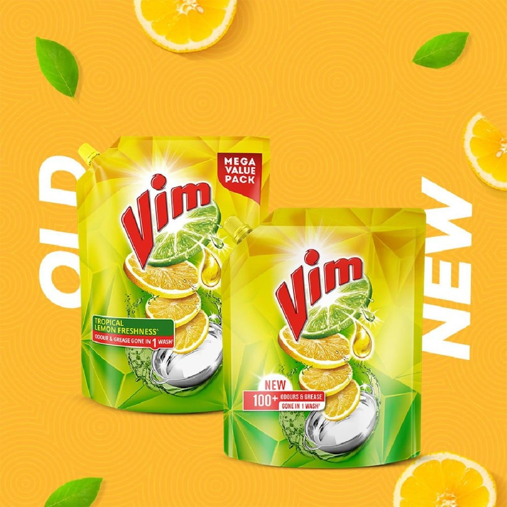 Vim Lemon Dishwash Gel : 900 ml