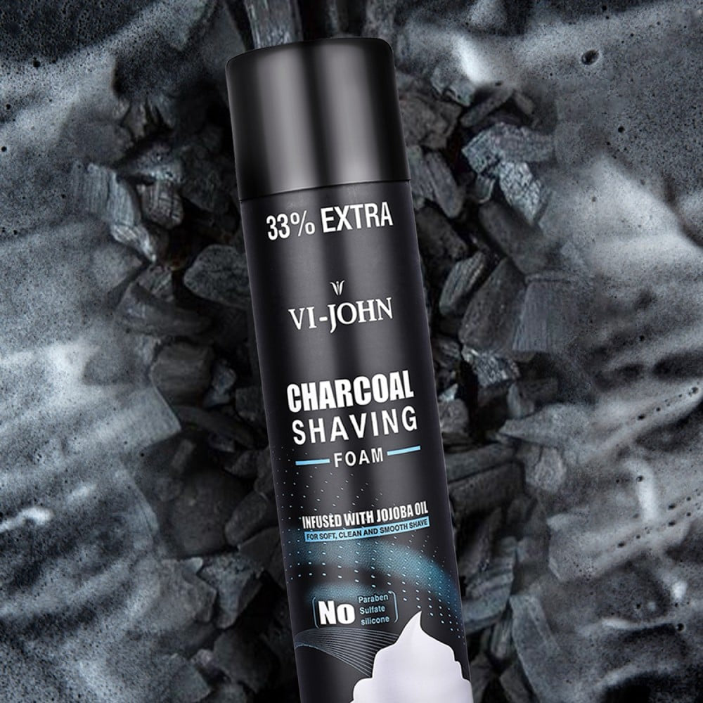 Vi-John Charcoal Shaving Foam : 300 g