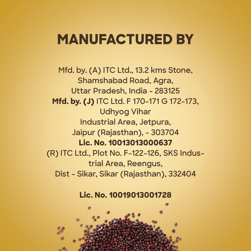 Aashirvaad Pure Whole Mustard Seeds : 200 g