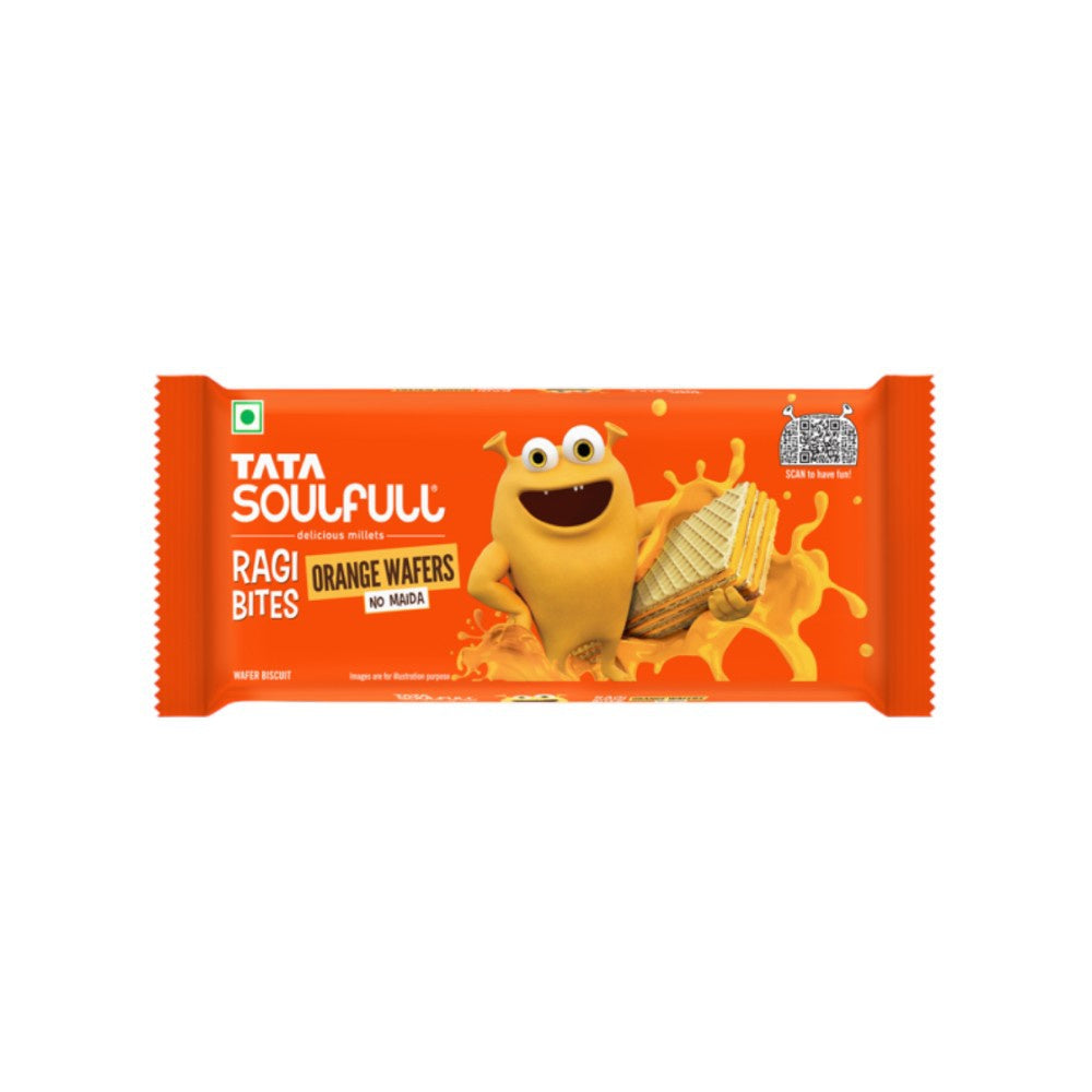 Tata Soulfull Ragi Bites Orange Wafers : 50 g