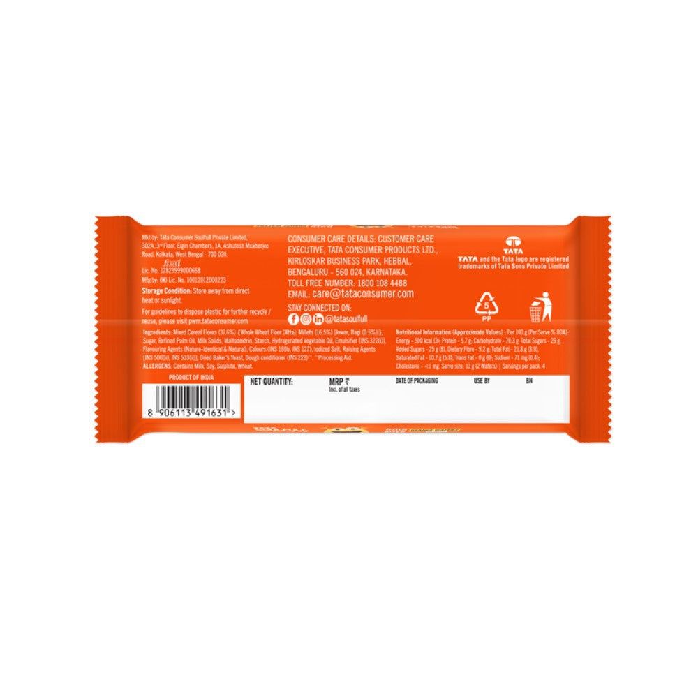 Tata Soulfull Ragi Bites Orange Wafers : 50 g