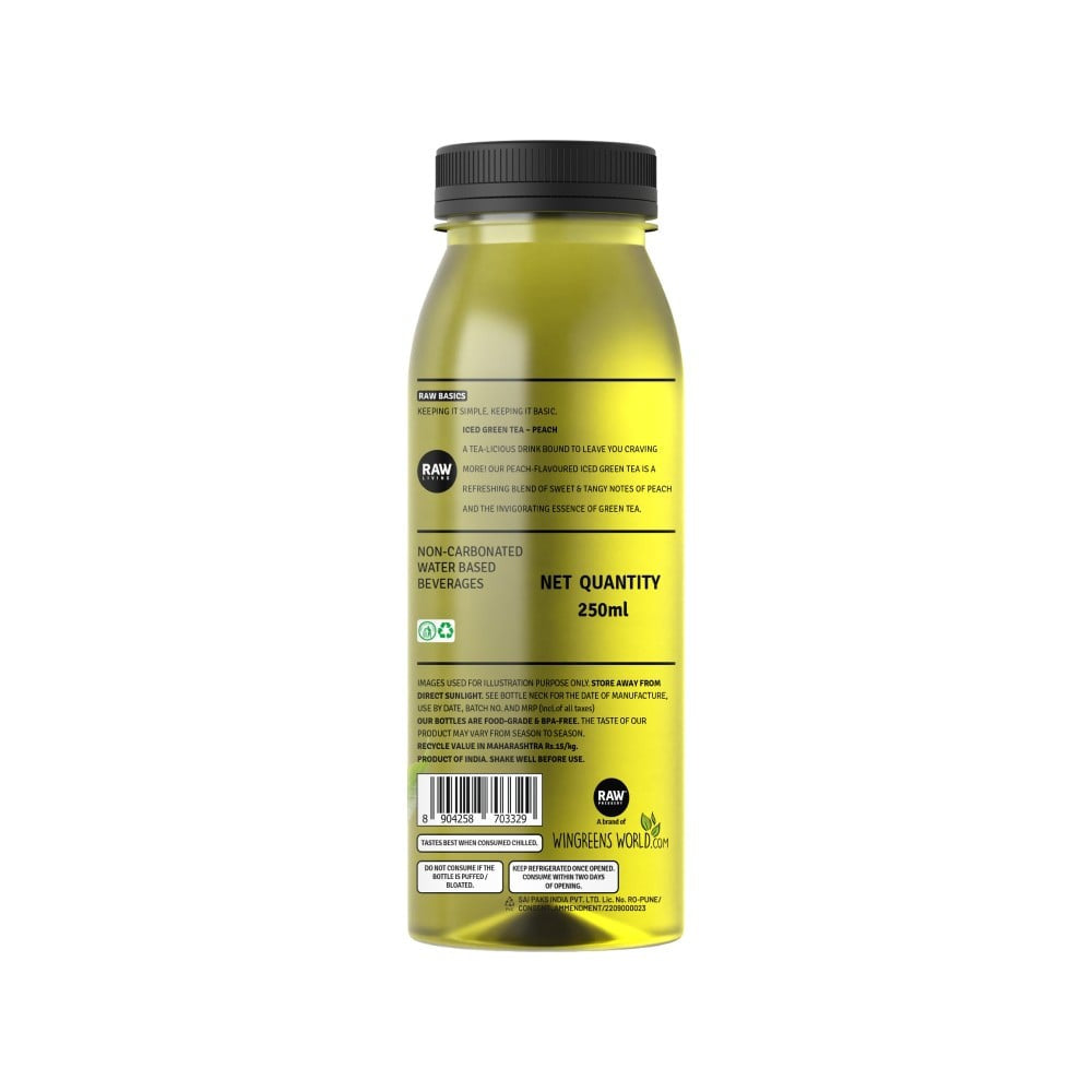Raw Pressery Iced Green Tea (Peach) : 250 ml