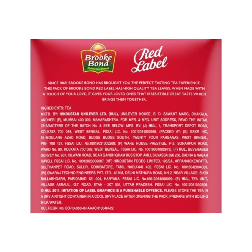 Brooke Bond Red Label Tea : 100 g