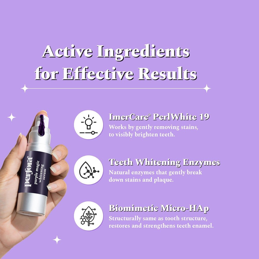 Perfora Purple Magic Teeth Whitening Serum : 30 ml