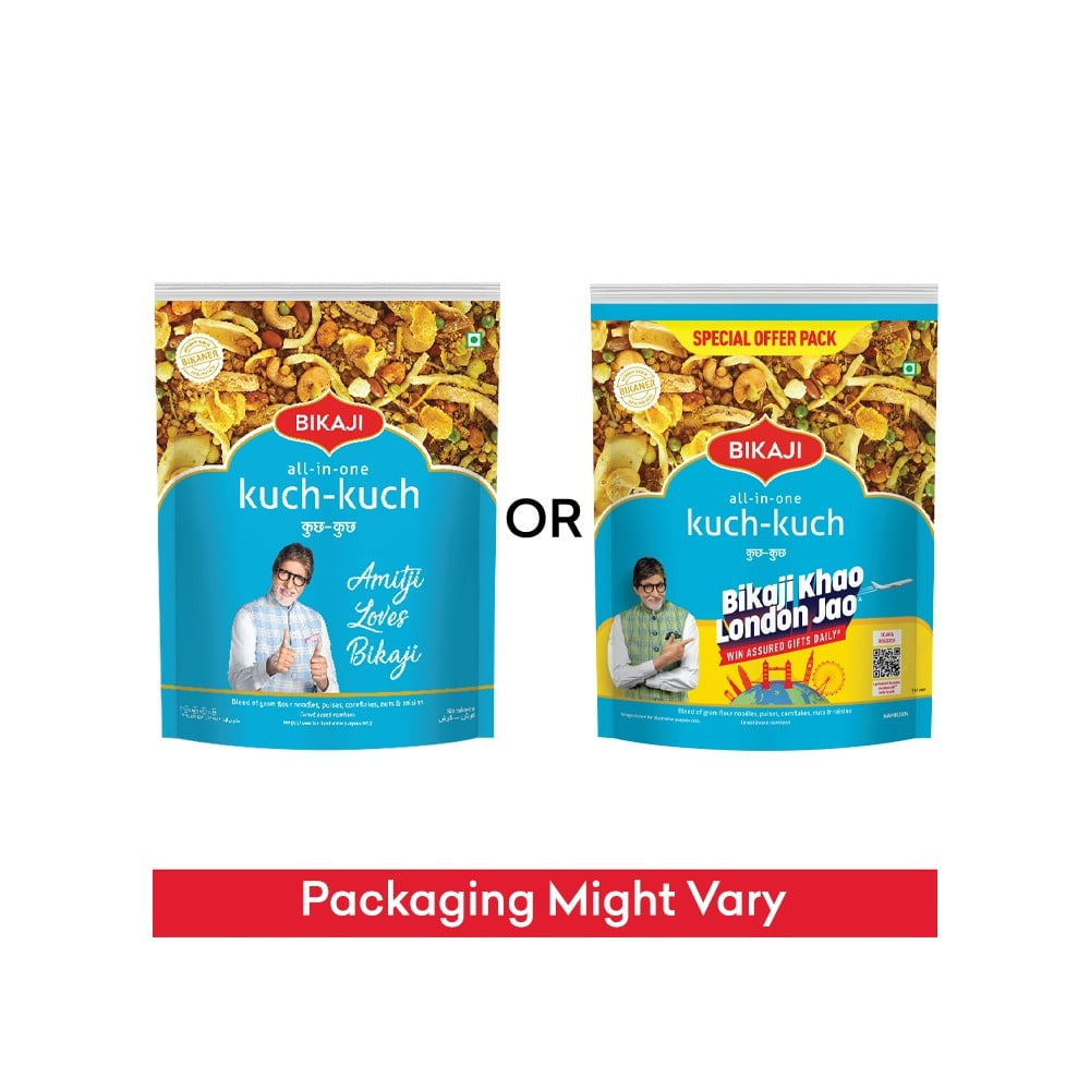Bikaji All in One Kuch Kuch Mixture Namkeen - Pack of 2 : 2 x 400 g