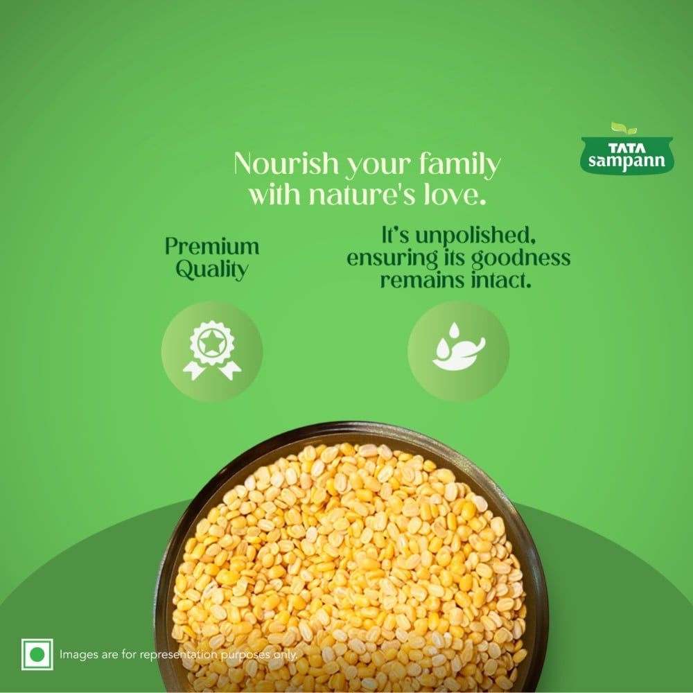 Tata Sampann Unpolished Moong Dal (Dhuli) Split : 1 kg