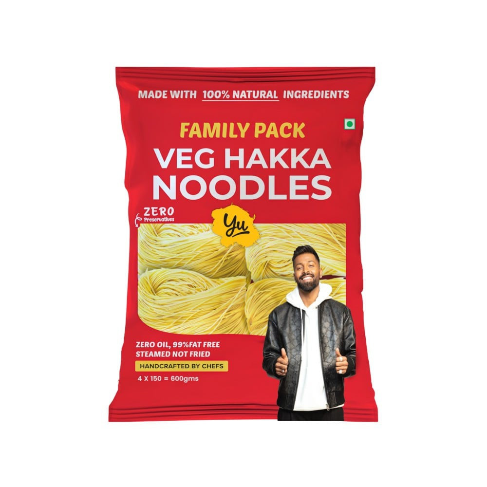 Yu Veg Hakka Noodles - Chowmein Style : 600 g