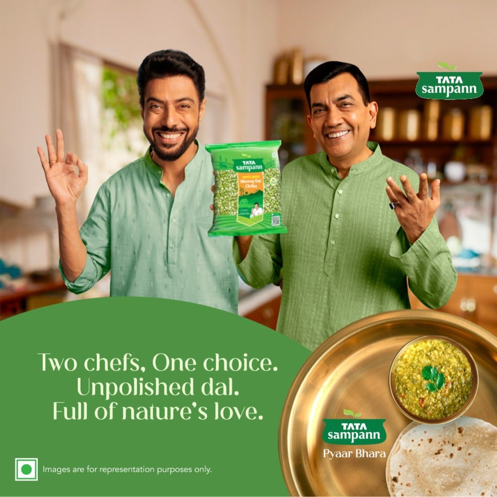 Tata Sampann Unpolished Green Moong Dal (Chilka) : 500 g