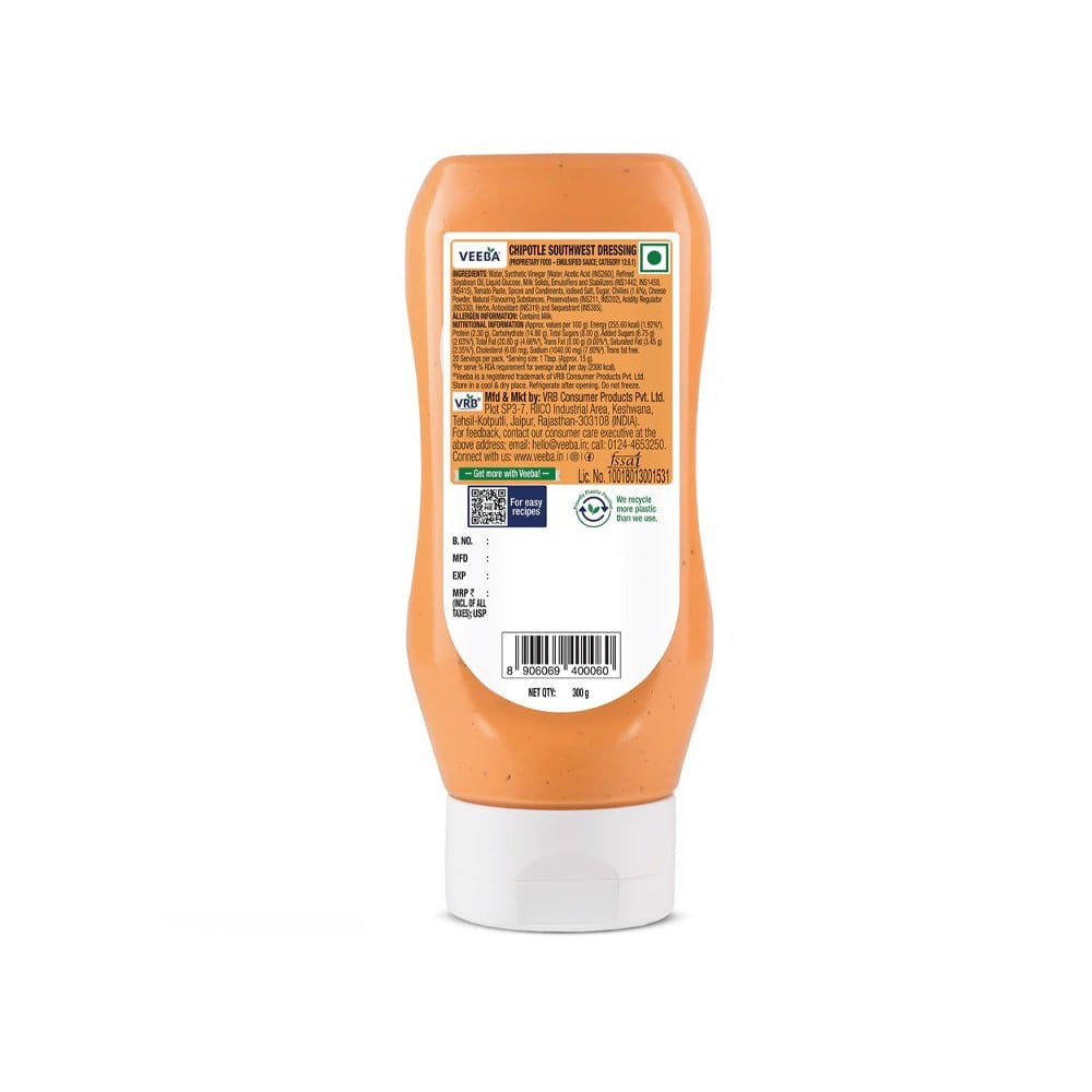 Veeba Chipotle Southwest Dressing : 300 g