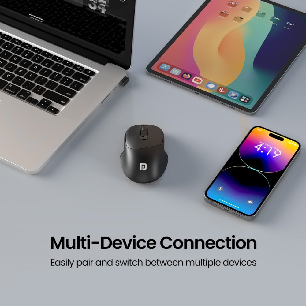 Portronics Toad 7 Rechargeable Wireless Mouse Wireless Mouse (Black) : 1