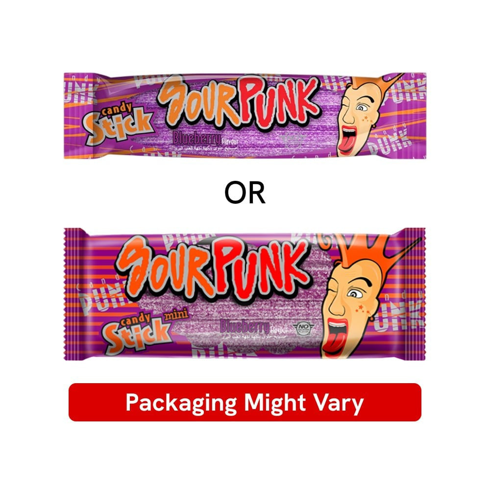 Sour Punk Blueberry Candy Stick : 40 g