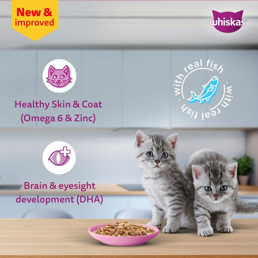 Whiskas Wet Kitten Food -Tuna in Jelly (2-12 Months) : 14 x 80 g