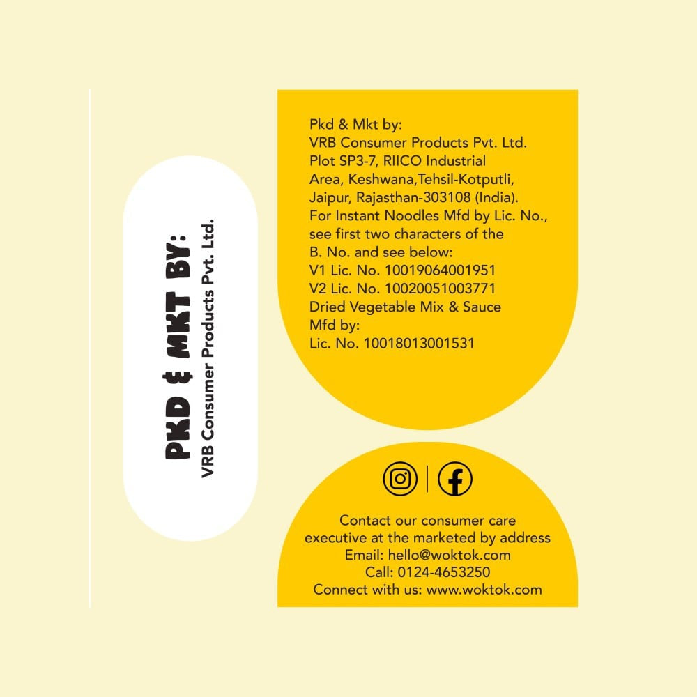 Wok Tok by Veeba Masala Instant Cup Noodles : 92.5 g