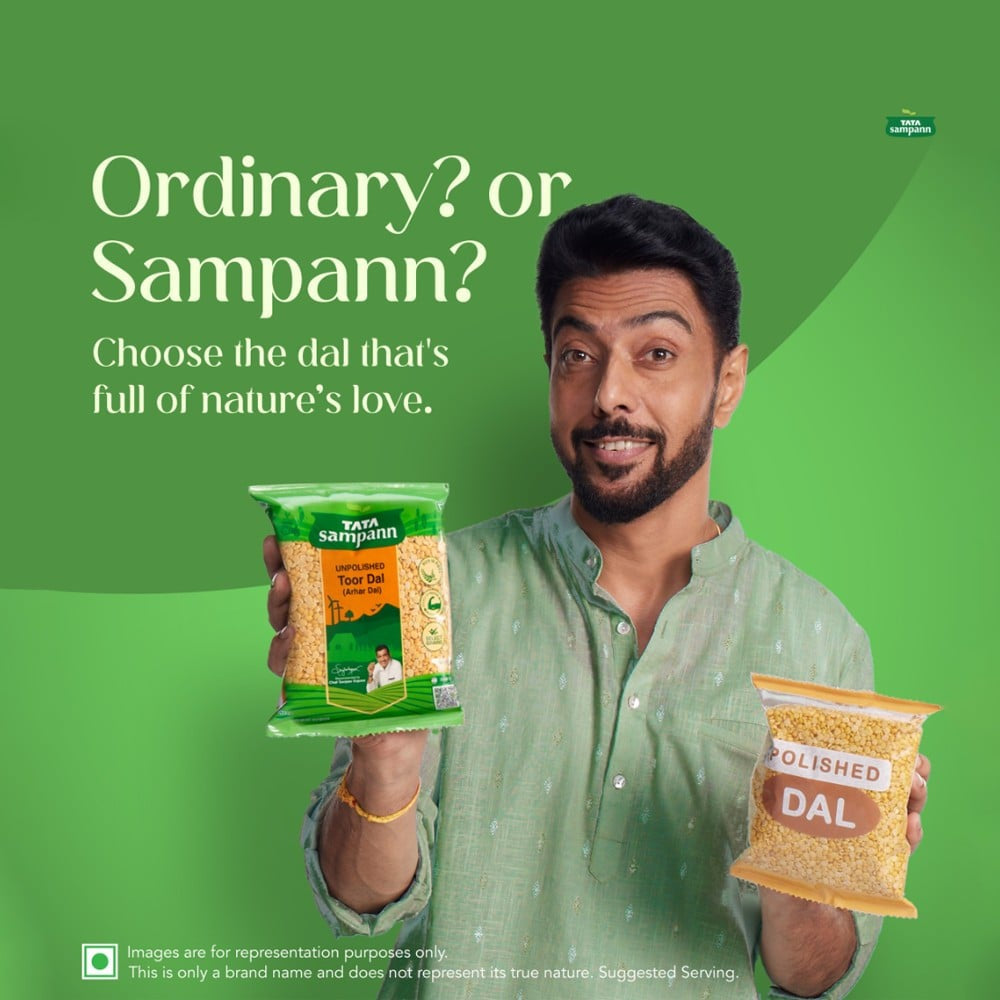 Tata Sampann Unpolished Toor Dal/Toor Dal : 500 g