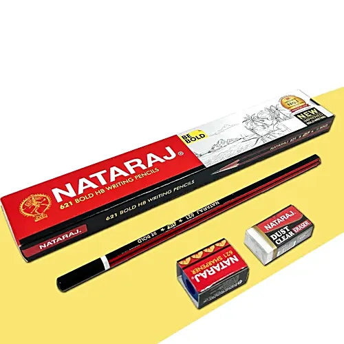 Nataraj 621 Writing Pencils HB Superior Bonded Lead - 10 pcs