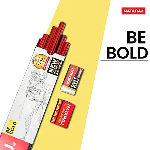 Nataraj 621 Writing Pencils HB Superior Bonded Lead - 10 pcs