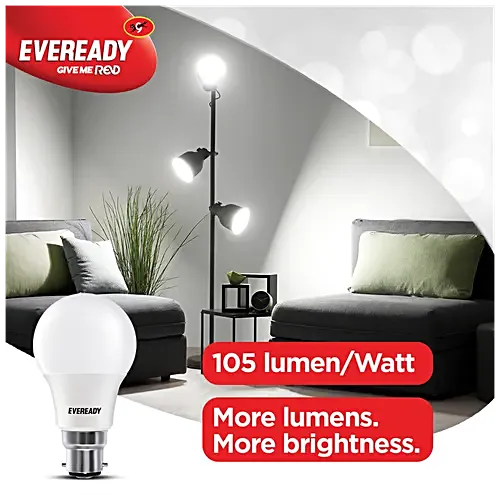 Eveready 9W LED Light Bulb – Energy Efficient with 4KV Surge Protection, 900 Lumens, 1 pc