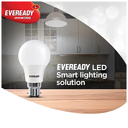 Eveready 9W LED Light Bulb – Energy Efficient with 4KV Surge Protection, 900 Lumens, 1 pc