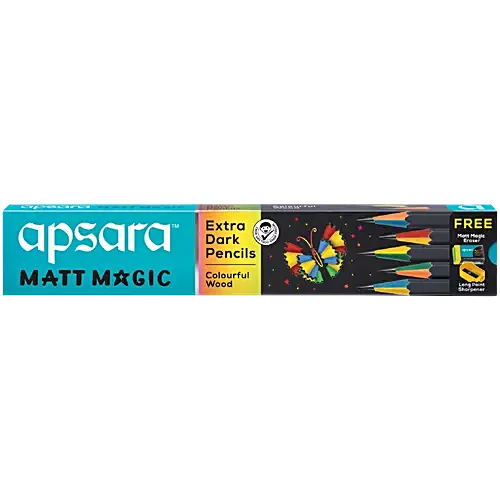 Apsara Matt Magic Extra Dark Pencil - 10 pcs