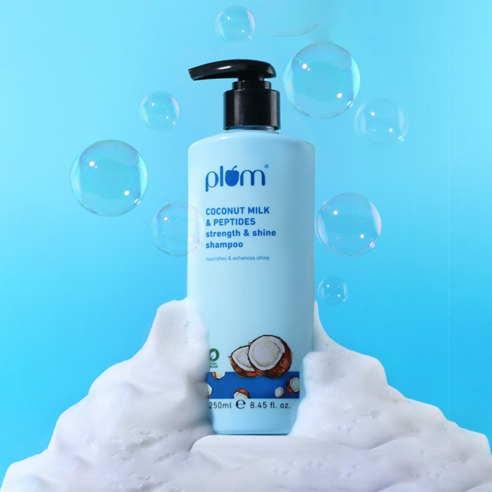 Plum Coconut Milk & Peptides Strength & Shine Shampoo : 250 ml