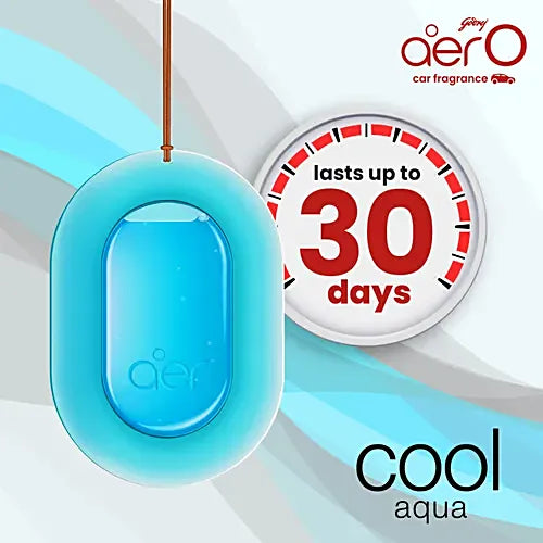 Godrej Aer O Car Air Freshener - Cool Aqua, 7.5 g