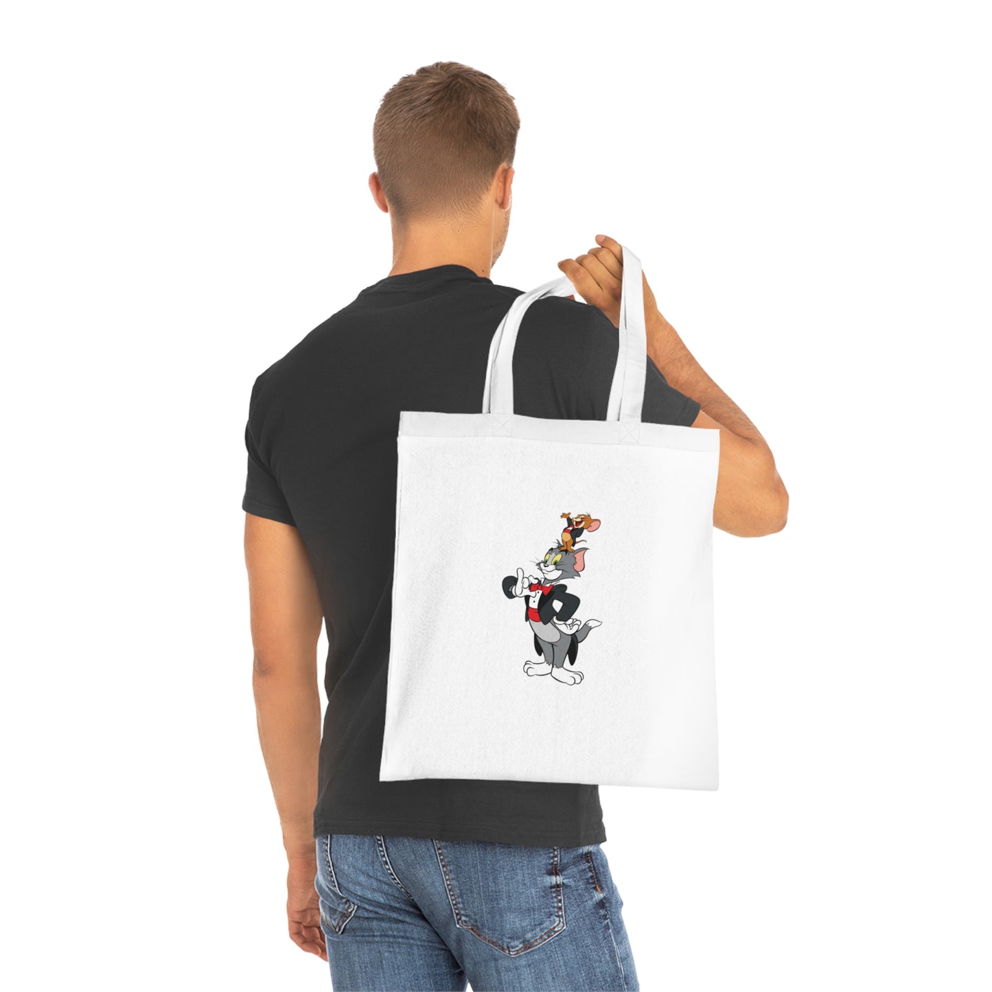 Tom and Jerry - Let's Party: Printed Canvas Tote Bag