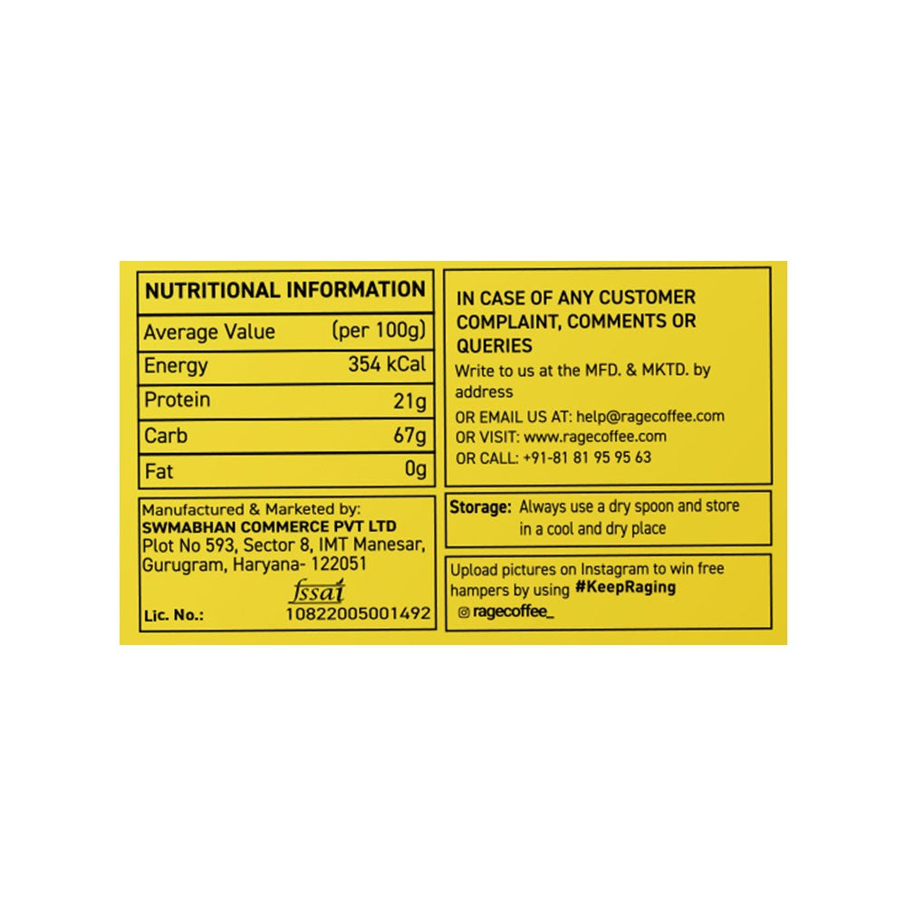 Rage Coffee Classic Silk Blend Instant Coffee : 60 g