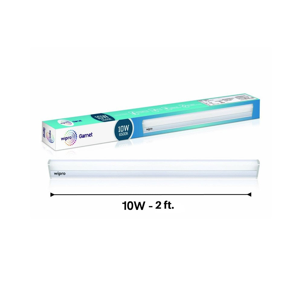 Wipro Garnet 10W LED Batten Light (Cool Day White) : 1 unit