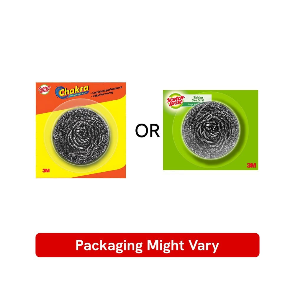 Scotch Brite Stainless Steel Scrubber Ball : 1 piece