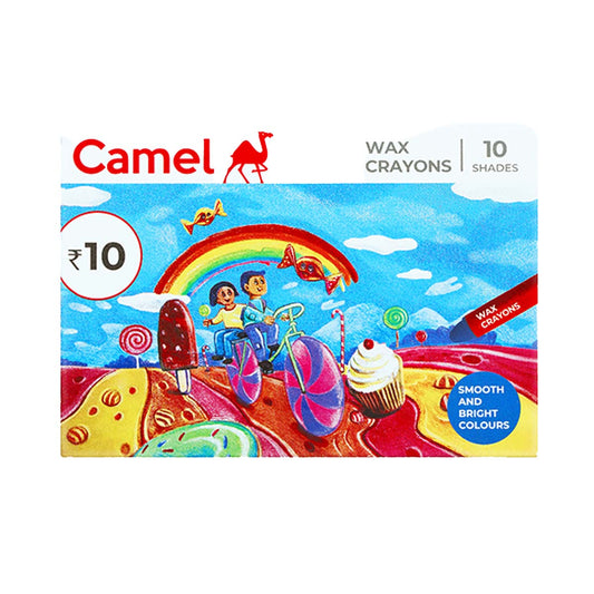 Camel Wax Crayons | Pack of 10 Shades