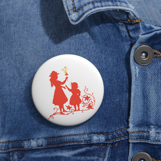 Mama - Mother and Daughter: Printed Button Badge