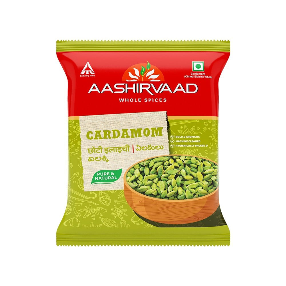 Aashirvaad Green Cardamom Whole : 50 g