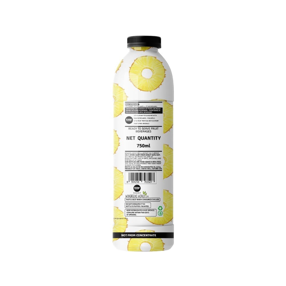 Raw Pressery Refreshers Pineapple Juice : 750 ml