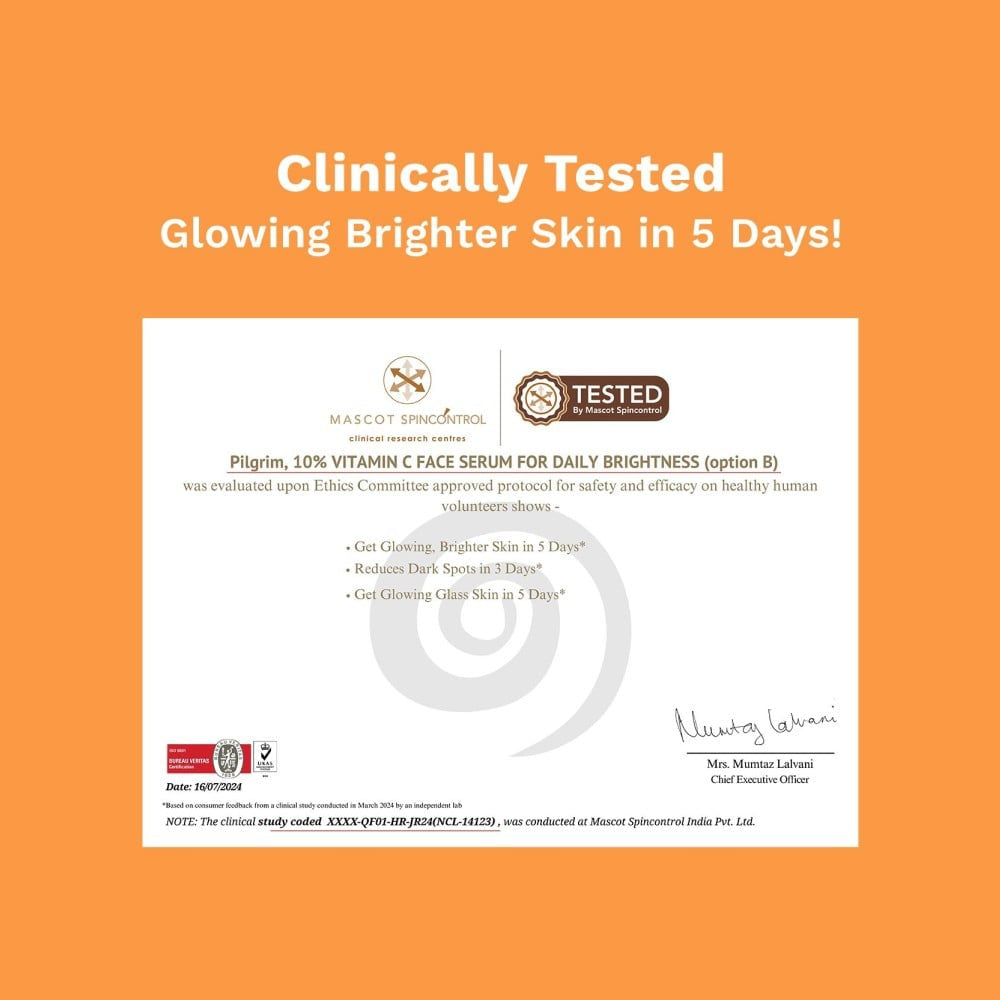 Pilgrim 10% Vitamin C Face Serum : 10 ml