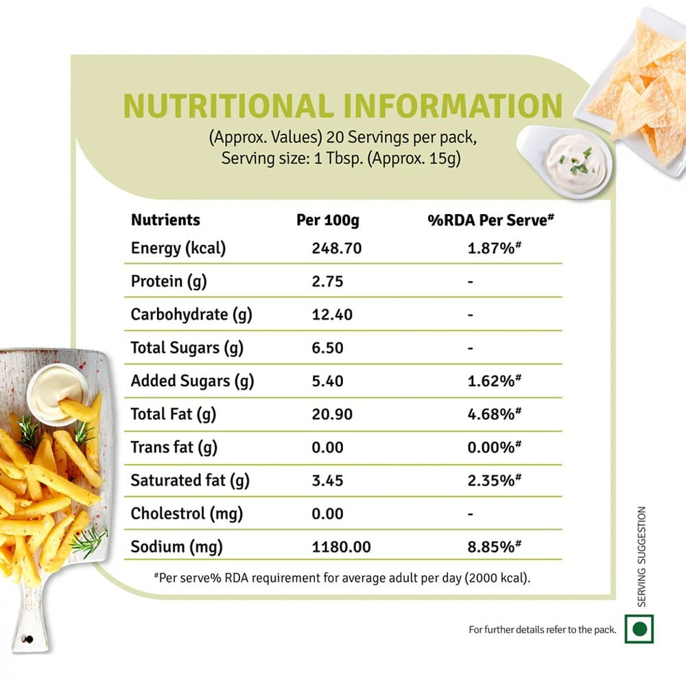 Veeba Mint Flavoured Mayonnaise - Pack of 2 : 2 x 300 g