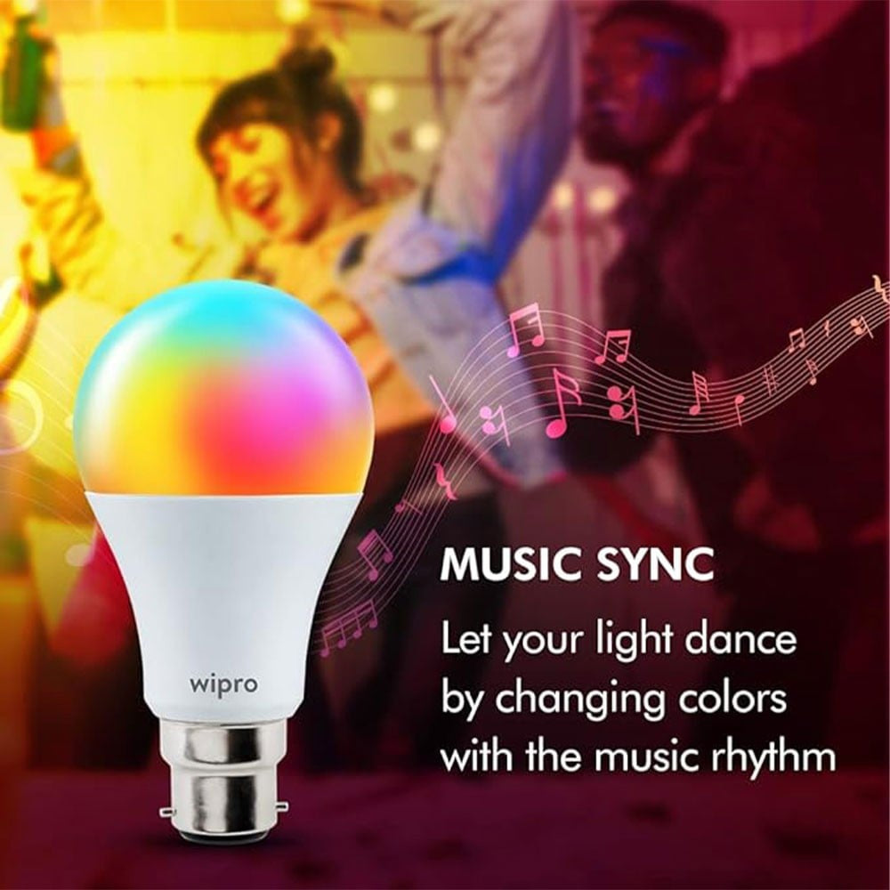 Wipro LED 9 W Smart Bulb (RGB) : 1 unit