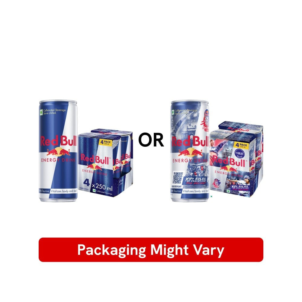 Red Bull Energy Drink (4 x 250 ml) : 4x250 ml