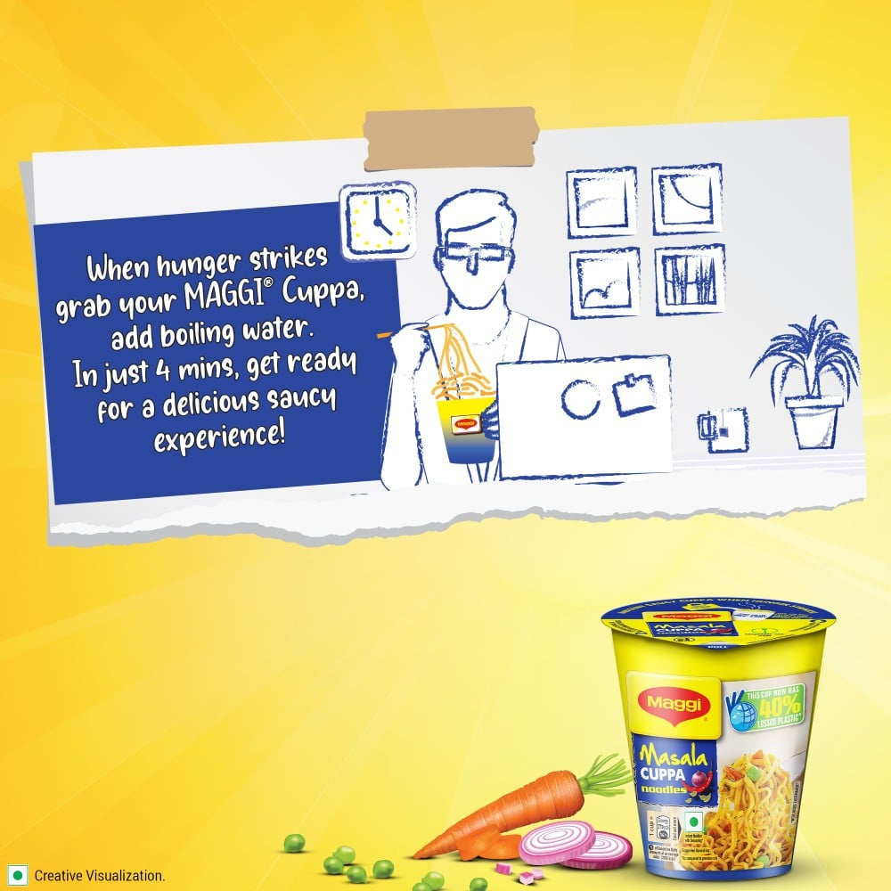 Maggi Cuppa Masala Cup Noodles : 70.5 g