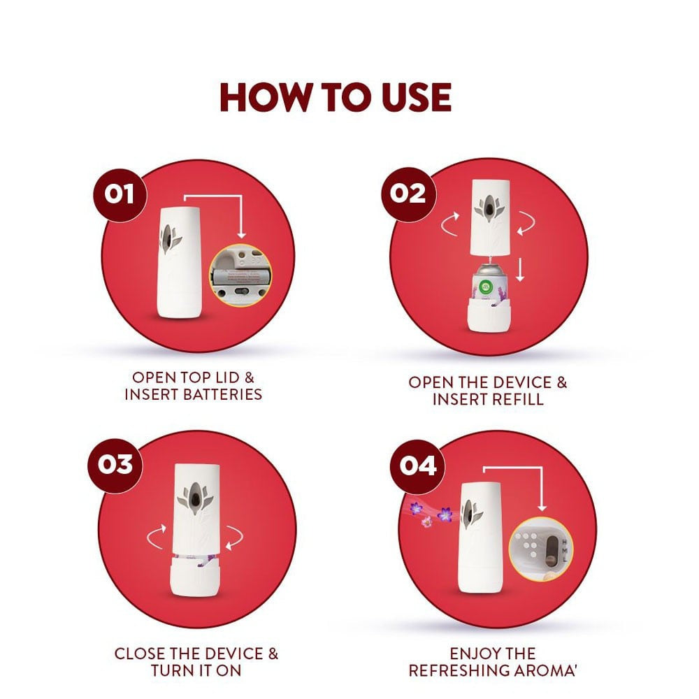 Airwick Freshmatic Automatic Room Freshener (Rose and Saffron) : 250 ml
