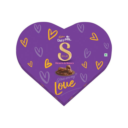 Cadbury Dairy Milk Silk Hearts Shaped Valentines Chocolate Chocolate Gift Pack : 135 g (15 x 9 g)