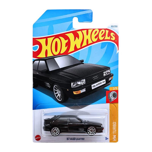 87 Audi Quattro (Black) Die-Cast Model by Mattel