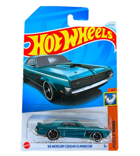 69 Mercury Cougar Eliminator Die-Cast Model by Mattel (Green)