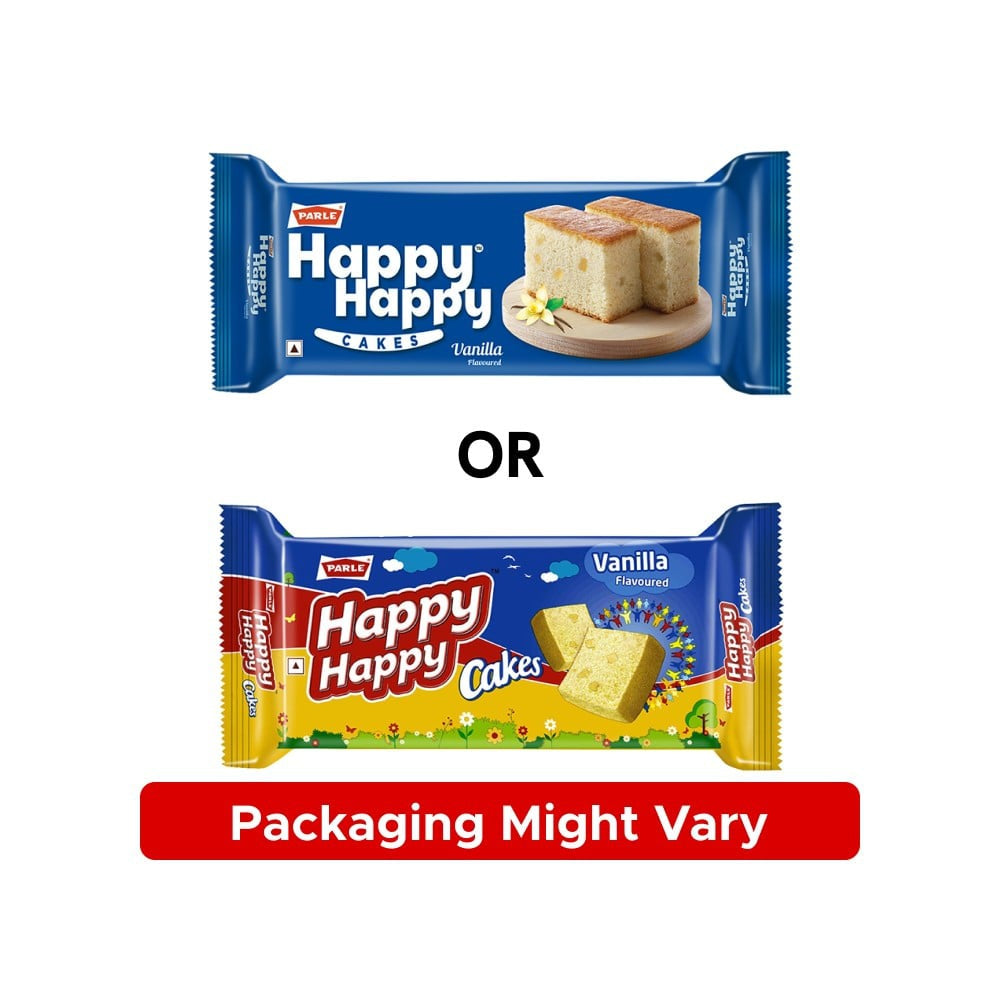 Parle Happy Happy Slice Cake (Vanilla) : 100 g